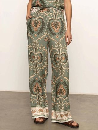 Sanctuary Soft Semi High Rise Trouser In Mezzo Sage
