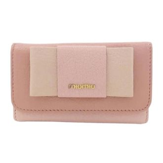 Miu Miu Pre-owned Leren Sleutelhanger - Dames - Vintage Accessoires - Roze - ONE Size - Leer - Vintage