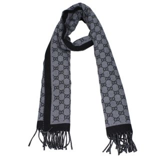 Gucci Sjaals Heren Wol Grijs/Zwart