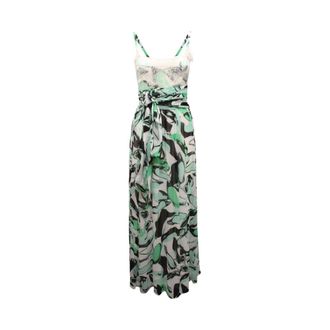 Pinko Pinko, Kleedjes, Dames, Groen, S, Bachata Georgette Jurk