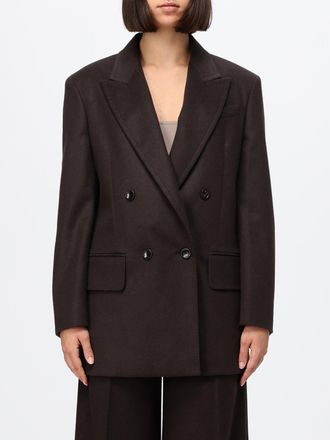 Max Mara Blazer doppiopetto in pura lana vergine con rever a lancia e chiusura con bottoni