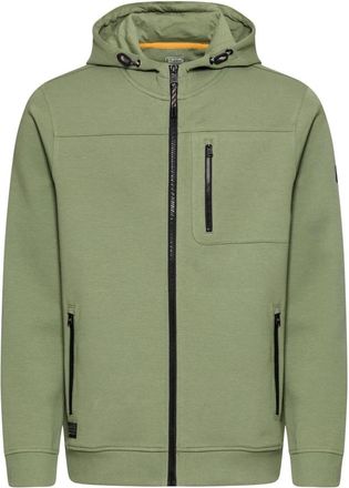 Camel Active Zip-through Sweatshirt - Heren - Vesten met rits - Groen - 2XL - Hoodies & sweatvesten