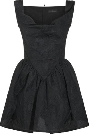 Vivienne Westwood Mini Zondag Jurk - Dames - Korte kleedjes - Zwart - XS - Polyester - Kleedjes