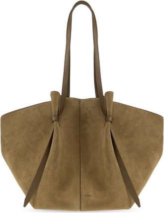 Yuzefi XL Mochi Tote Bag - Dames - Shoppers - Groen - ONE Size - Leer - Tassen