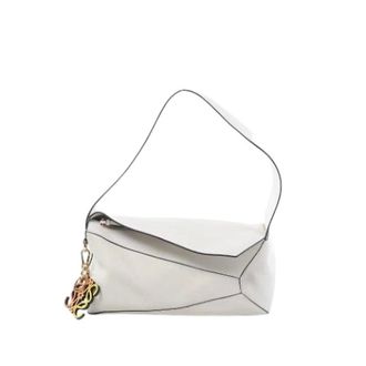 Loewe Pre-owned Puzzle Hobo - Dames - Pre-owned - Wit - Maat: ONE Size Leer