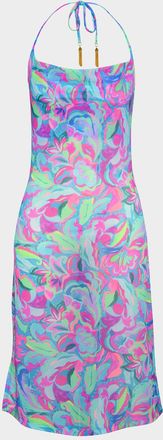 Sunshine 79 Swirltopia Halter Midi Dress