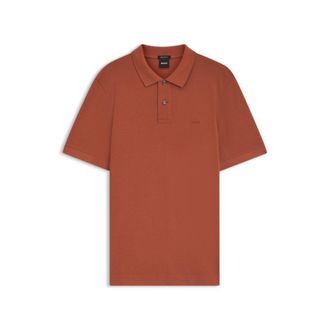 BOSS Pallas polo shirt in cotton piqu&eacute; with embroidered logo