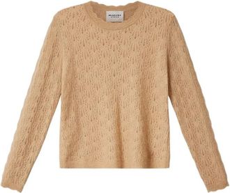 Isabel Marant Marant Etoile Truien - Dames - Ronde hals truien - Beige - M - Truien & Vesten