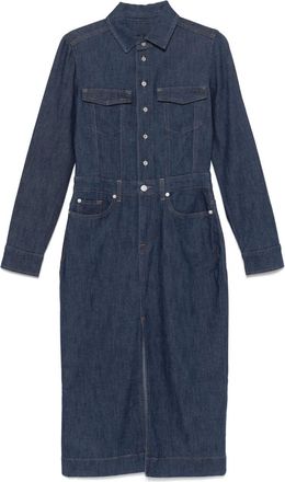 7 For All Mankind Abito midi denim - Blu