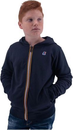 K-Way Kids Sweatshirts, male, Blue, 4 Y, Anthony Hoodie Fullzip