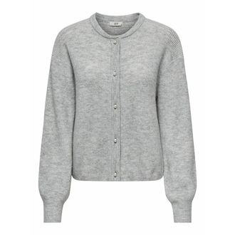 Jacqueline de Yong Vest met ronde hals, lange mouwen