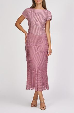 JS Collections Julianna Soutache Cocktail Dress in Multi Pink at Nordstrom, Size 16