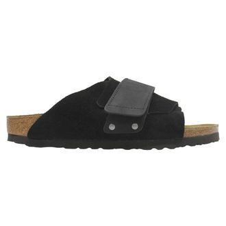Birkenstock Kyoto Nubuck Leather Unisex Casual Sandals - Black - Size:UK 7.5