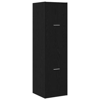 Berkfield Home Apothecary cabinet Black Oak 40x41x144.5 cm Engineered Wood