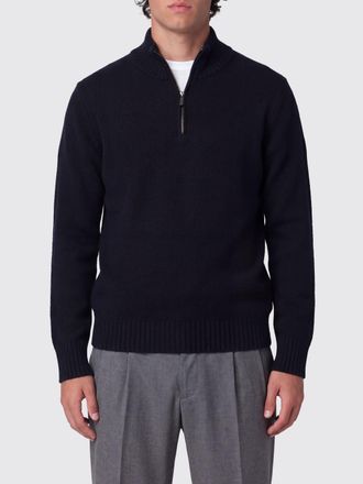 Drumohr Maglia a collo alto in pura lana lambswool con mezza zip