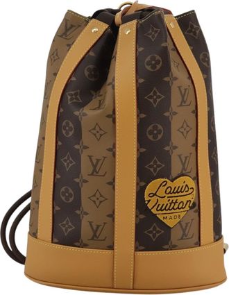 Louis Vuitton Randonnée Brown Canvas Shoulder Bag (Pre-Owned)