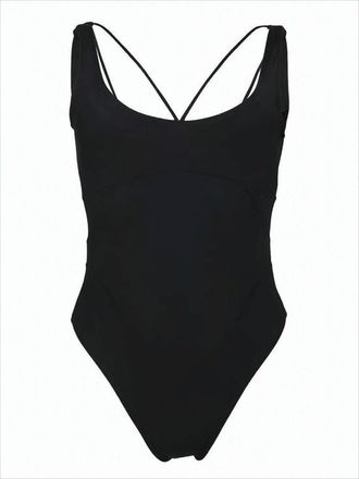Jacquemus Minimalist One-Piece Swimsuit With Crossback Straps