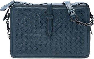 Bottega Veneta Pre-owned Bottega Veneta Nappa Intrecciato Belt Flap Camera Bag Ladies B06795923A