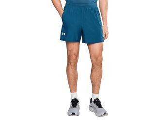 Under Armour Launch Run 5 Shorts Mens Clothing Wham Blue/Blue Haze/Reflective : 2XL 5, Mesh/Polyester