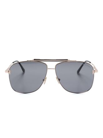 Tom Ford Eyewear Occhiali da sole con montatura stile pilota - Rosa
