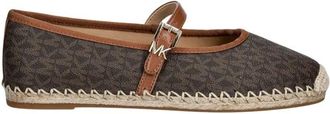 Michael Kors Lynn Ballet Espadrille - Dames - Espadrilles - Bruin - 35 EU - Leer - Schoenen