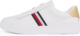 Tommy Hilfiger Womens Essential Low Top Court Trainers, White (White), 3.5