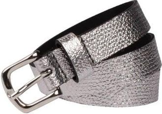 Legend leren riem zilverkleurig