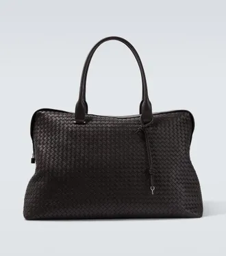 Bottega Veneta Borsa da viaggio Vaporetto Large in pelle