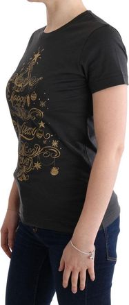 Dolce & Gabbana Womens Gray Cotton 2017 Motive T-Shirt