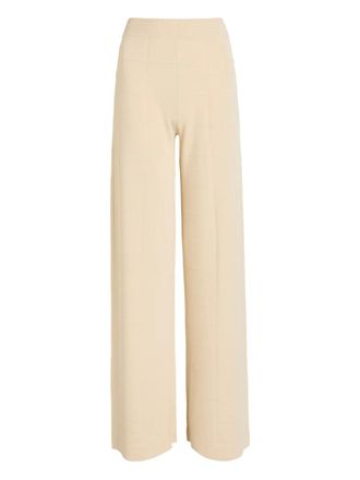 Joseph checked trousers - women - Viscose/Polyester - S - Neutrals