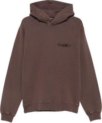 Jacquemus Brown Relaxed Logo Hoodie