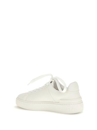 Balmain Womens Sneakers B-Court White Upper: Calf Leather Trainers