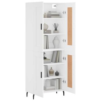 Berkfield Home Highboard White 69.5x34x180 cm Engineered Wood