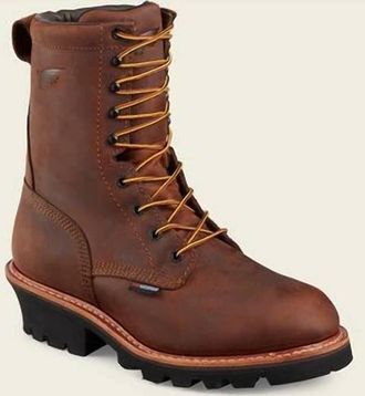 Red Wing Shoes Mens Loggermax 9-Inch Logger Boot In Brown