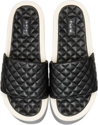 Athletic Propulsion Labs Womens Lusso Slide Sandal In Black/pristine
