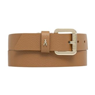 Patrizia Pepe Riem met rolgesp voor lage taille - Dames - Accessoires - Bruin - Maat: S Leer