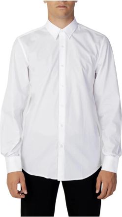 Antony Morato Lange mouwen herenshirt collectie - Heren - Casual Overhemden - Wit - 2XL - Katoen - Overhemden
