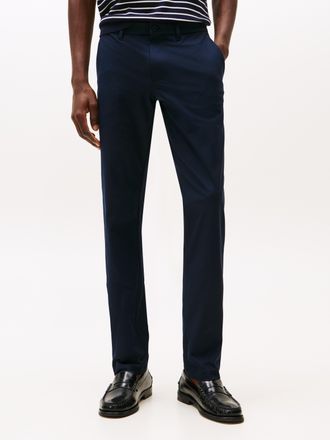 Tommy Hilfiger Chinohose TOMMY HILFIGER DENTON KNIT TECH, Herren, Gr. 30, L&auml;nge 32, blau (desert sky), Web, Obermaterial: 57% Elastomultiester, 43% Polyester, unifar