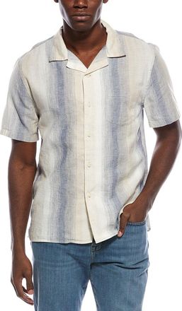 Vince Linen-Blend Cabana Shirt