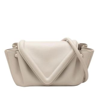 Bottega Veneta Pre-owned Cross Body Bags, female, Gray, Size: ONE SIZE Pre-owned Leather shoulder-bags
