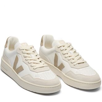 Veja V-90 Leather Sneaker in White Taupe at Nordstrom Rack, Size 38.5