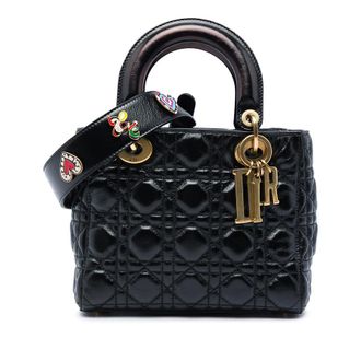 Dior Pre-owned Dior Small Crinkled Patent Cannage My ABCDior Lady Satchel Ladies M60PT818M8JLR6VE