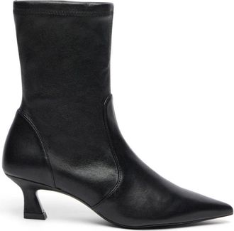 Stuart Weitzman Vinnie Bootie 50 - Dames - Laarzen met Hak - Zwart - 40 EU - Schoenen