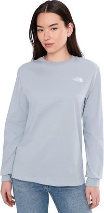 The North Face Evolution Simple Dome Long-Sleeve T-Shirts Womens Clothing Frost Grey : 3XL, Cotton