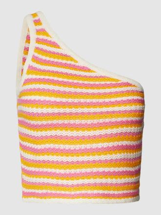 Noisy May Crop Top mit One-Shoulder-Tr&auml;ger in Rosa, Gr&ouml;&szlig;e XL