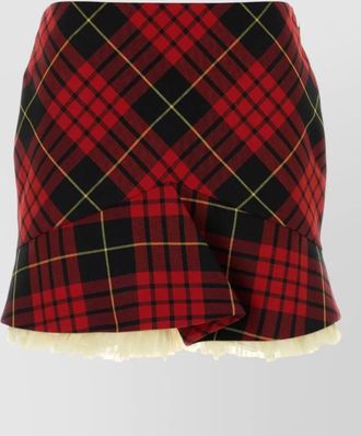 Alexander McQueen embroidered mini skirt