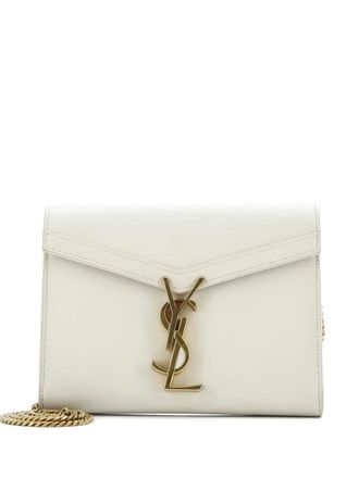 Saint Laurent Cassandra Chain Wallet Leather Mini crossbody bag - Toni neutri