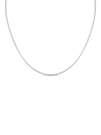 Luxury Bazaar Collana tennis in oro bianco 18 carati con diamanti - Argento