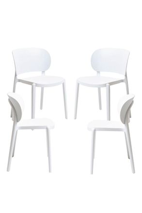 Regalos Miguel Packs Sillas Jard&iacute;n - Pack 4 Sillas Tilan - Blanco