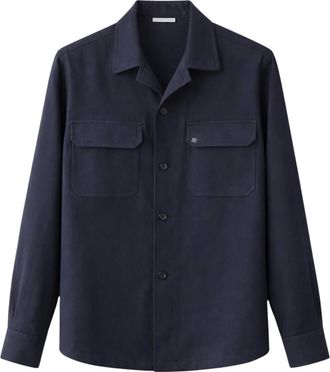 Tagliatore Heren, Jassen, Blauw, Maat: XL Linnen